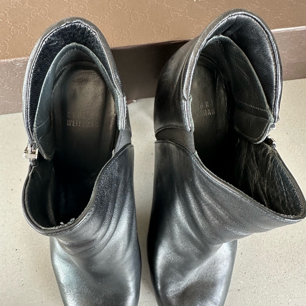 Stuart Weitzman Black Booties - image 3